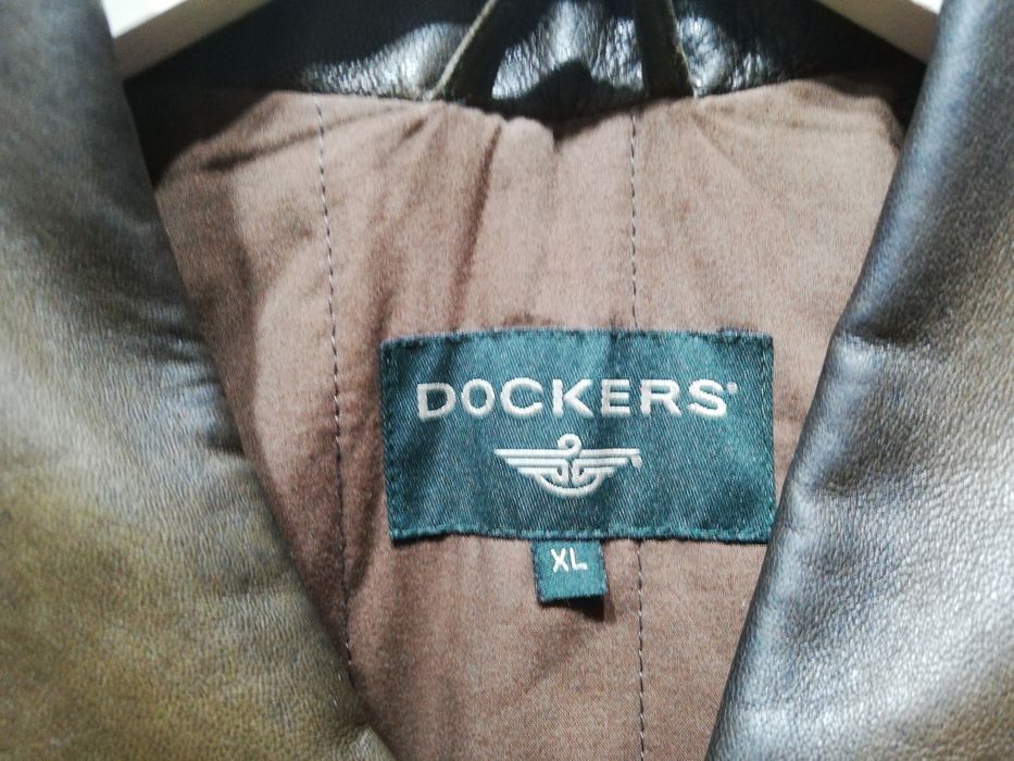 Scurta/geaca piele naturala barbati, marca Dockers, XL