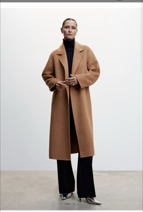 Пальто без пояса  Mango