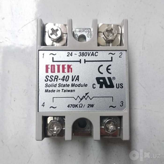 Модуль Твердотельного Реле 24 В-380 В SSR-40DA 40A 3-32 В DC-AC