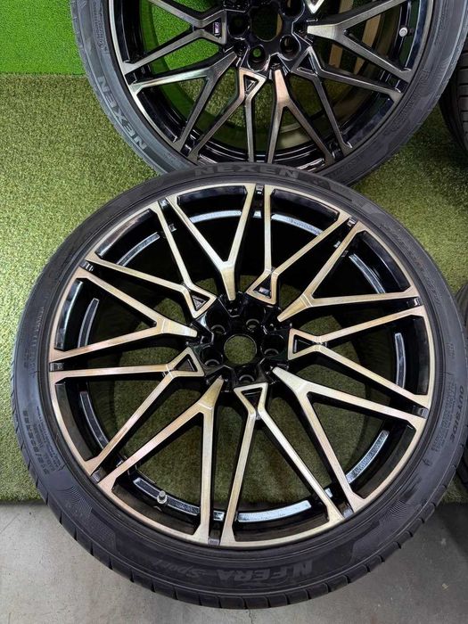 Set jante + cauciucuri BMW X5M F95 X6M F96 R21 fata R22 spate DOT 2025