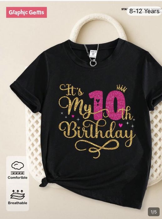 Tricou zi de nastere 10 ani