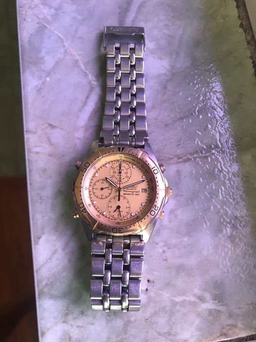 raritate SEIKO 7T42-6A00 SPORTS 150 Alarm Chronograph