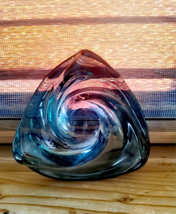 Антикварно плато купа Val St.Lambert подписана уникална Patelle Modern