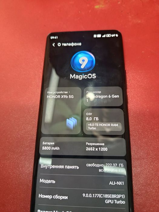 Honorx9b 256gb ideal