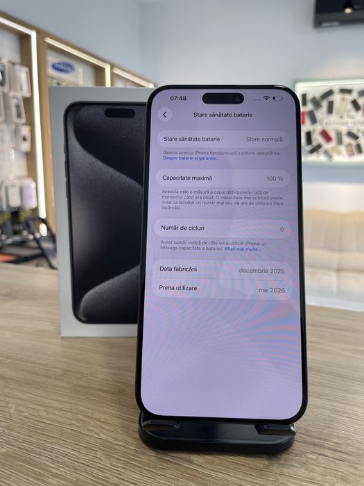 iPhone 15 ProMax 256gb,100% |•| G Store Mobile