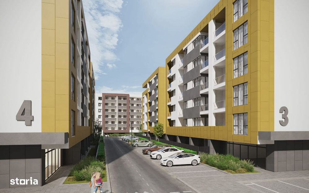 Apartament cu 2 camere, bucatarie open-space, Metrou Berceni, 61mp, Et