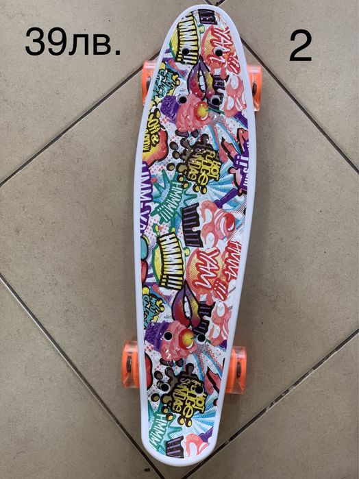 Пениборд принт /Pennyboard led/Скейтборд
