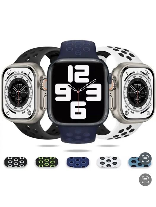 Curea Silicon Perforat Apple Iphone 38/40/41/42/44/45/46mm Seria 1-10