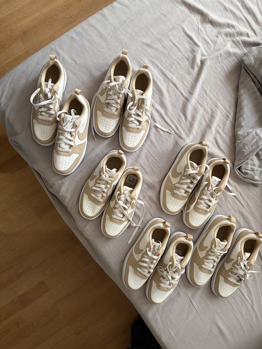 Дамски кожени кецове Nike в бяло и бежово  / различни  размери /