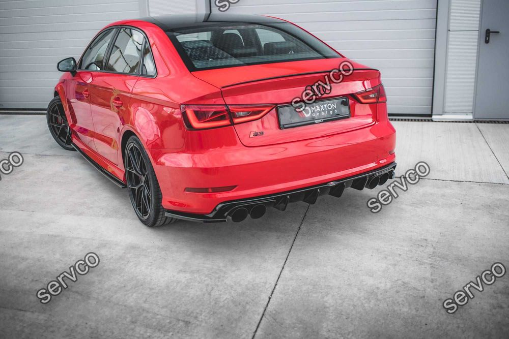 Prelungire difuzor bara spate Audi A3 S3 Sedan 8V 2013-2016 v23 - Maxton Design