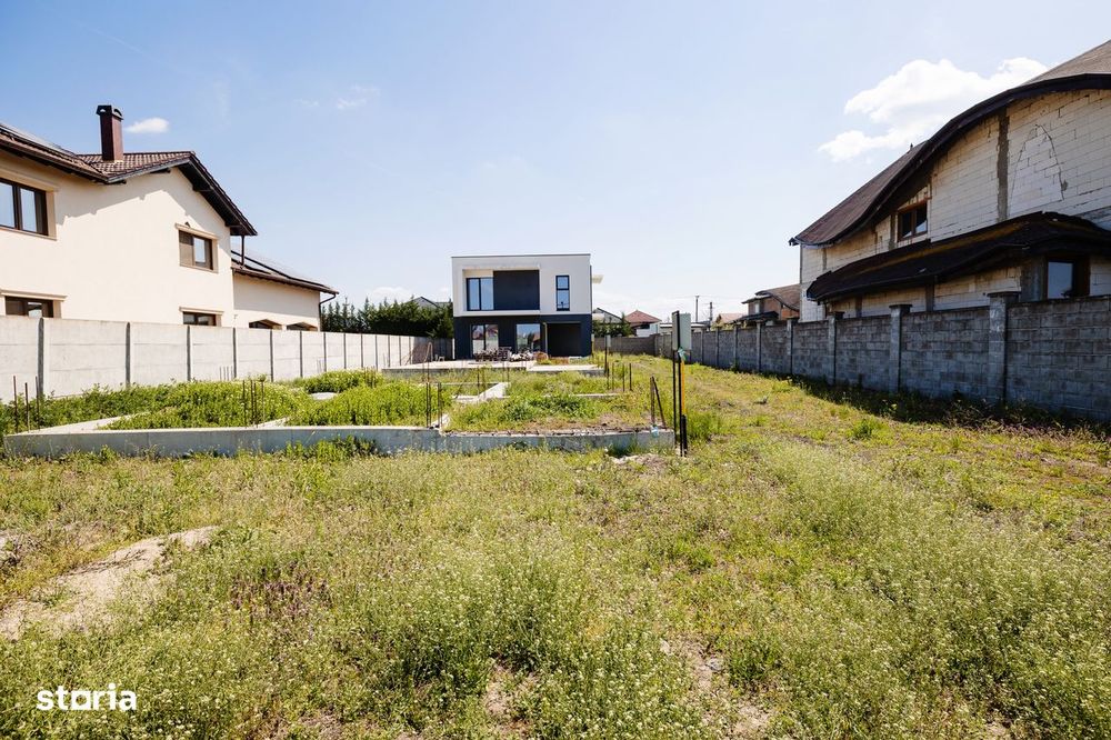 Casă modernă + proiect rezidențial, teren 950 mp