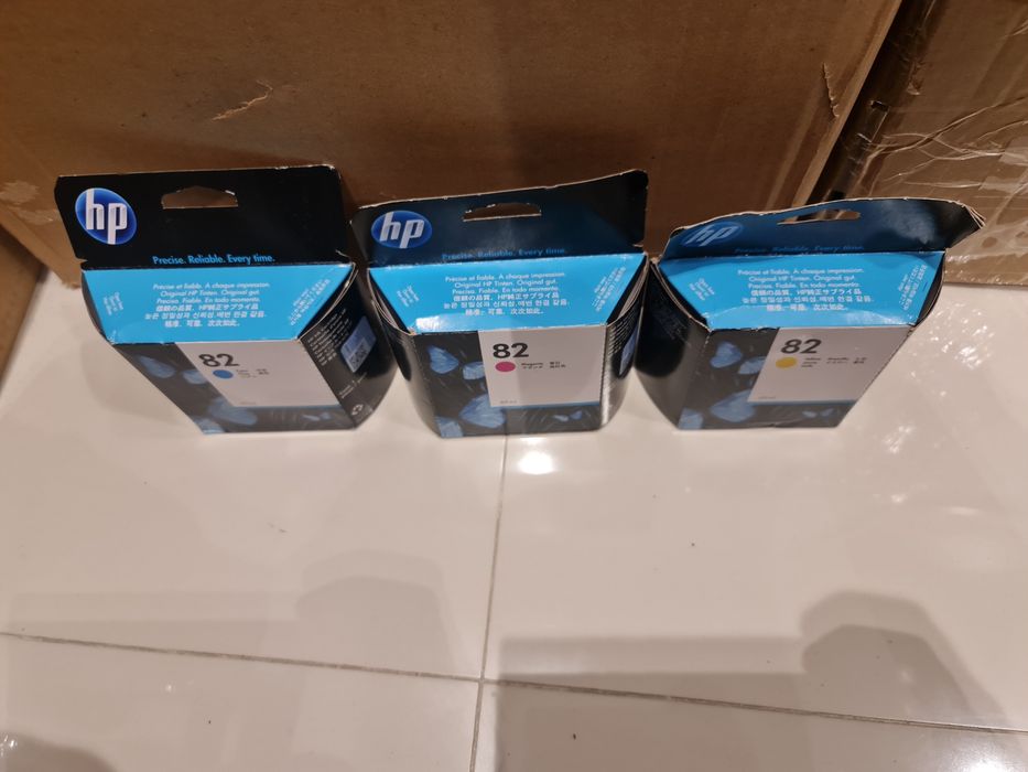 Картридж Hp 82. 3 шт цвета.