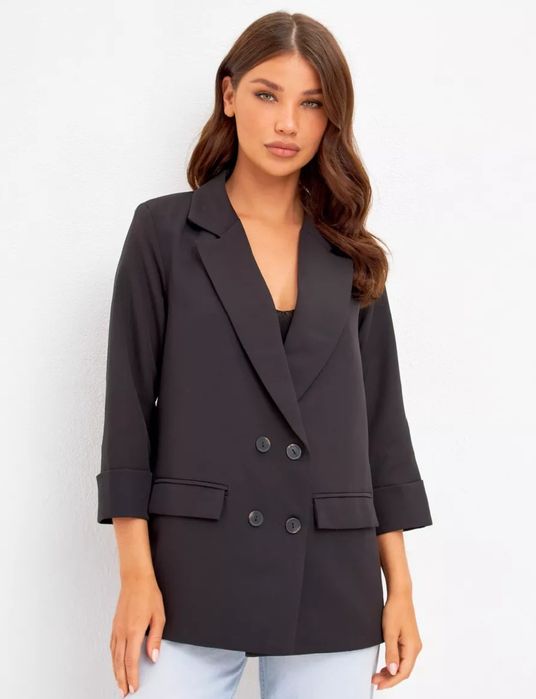 Пиджак черный размер 52-56.