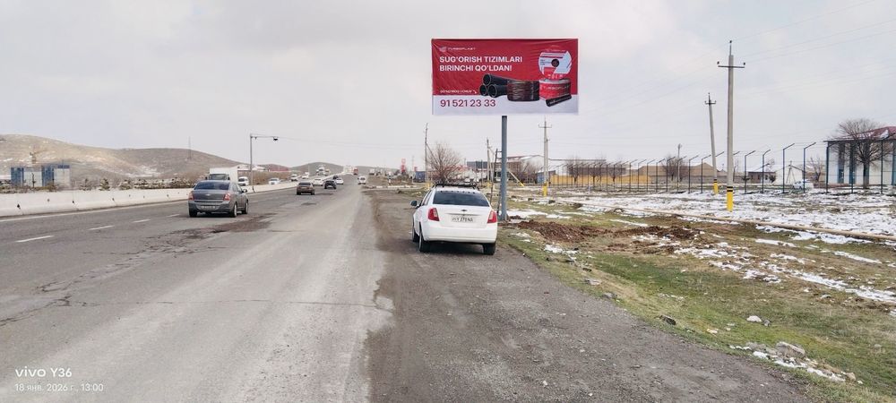 Bilbordlarda reklama Andijon shaxar|  Реклама на билбордах в Андижан