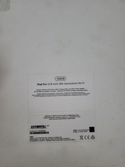 Apple iPad Pro 12,9" M2 wi-fi 128gb