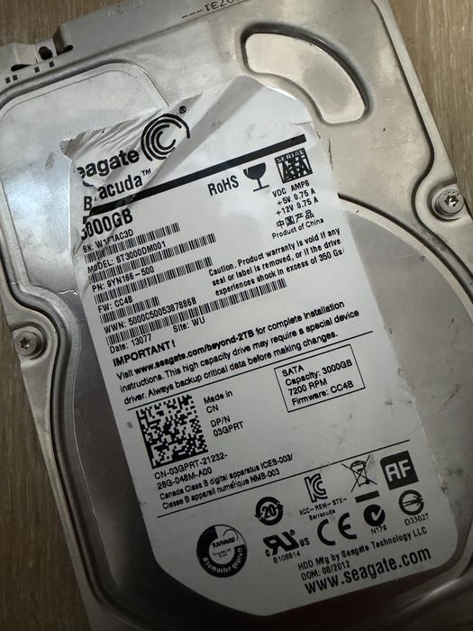 Hdd  3 t 3,5 100%