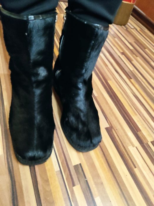 Cizme damă blană naturală, mărimea 38