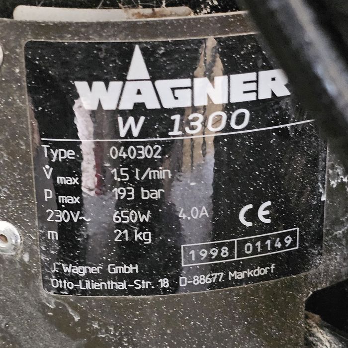 Професионална машина  безвъздушно боядисване  шпакловане wagner w1300