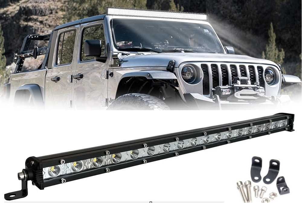 Едноредов SLIM 54W LED бар за осветление с 18 диода, 12/24V - 50 см.