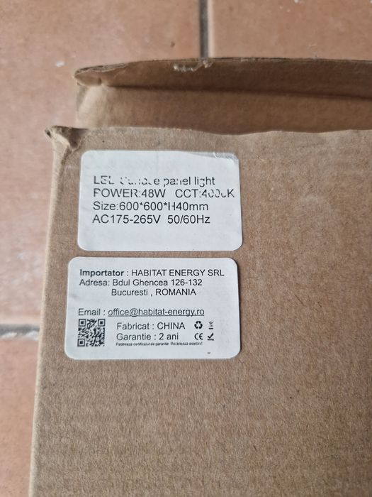 Plafoniera Led 60 cm