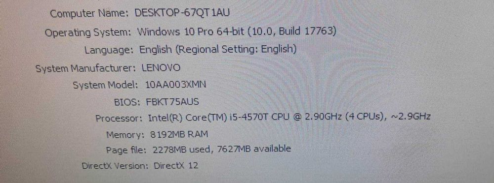 Mini PC Lenovo ThinkCentre M93P i5 gen 4
