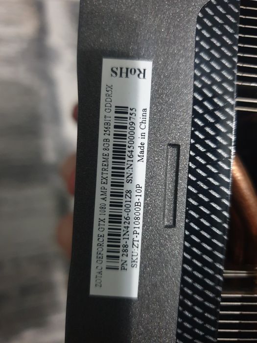 Zotac gtx 1080 amp extreme 8gb 256bit