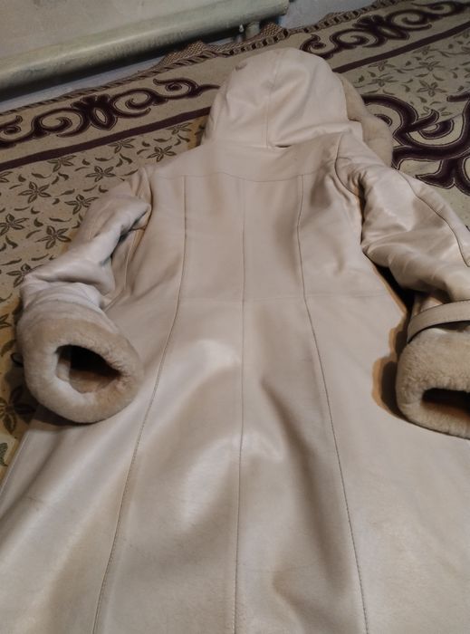 Кожаная дубленка