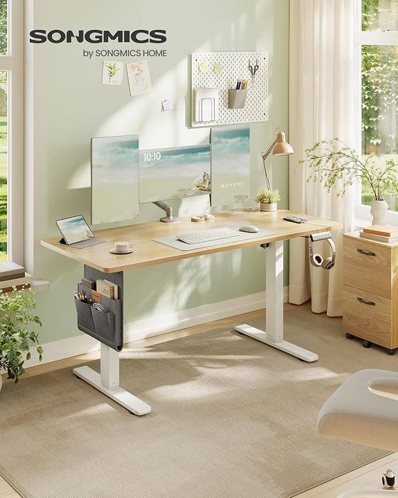 Електрическо бюро с регулируема височина 140х60 см, 4 функции за памет