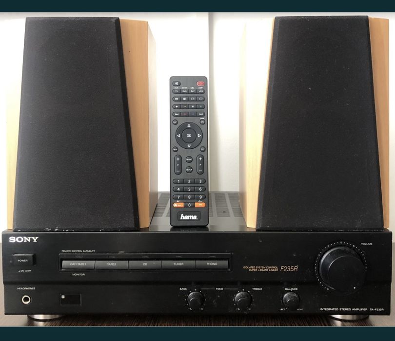 Amplificator Sony TA-F235R + 2 boxe + telecomanda