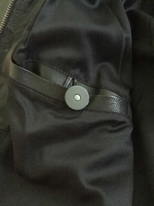 Мъжко черно яке от естествена телешка кожа