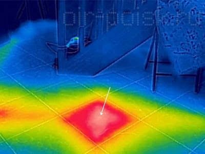 Услуга типловизр . Обнаружение утечка