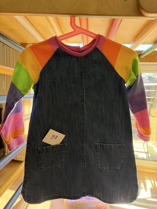 Три рокли, дънки, блузка, панталонки и поличка - размер 98