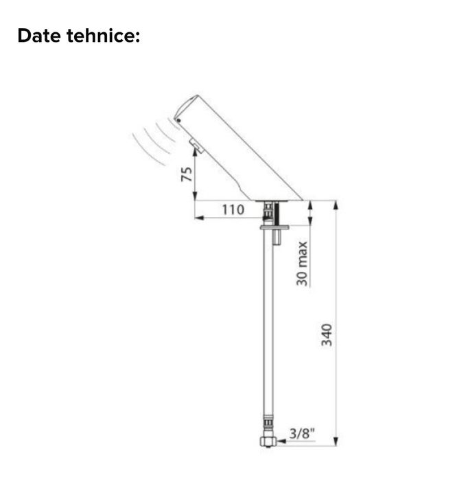Baterie Baie  Electronica Lavoar Delabie Tempomatic 4