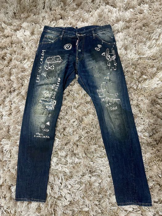 Дънки Dsquared2 slim fit