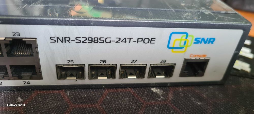 Продаётся управляемый POE коммутатор уровня 2 SNR-S2985G-24T-POE-E