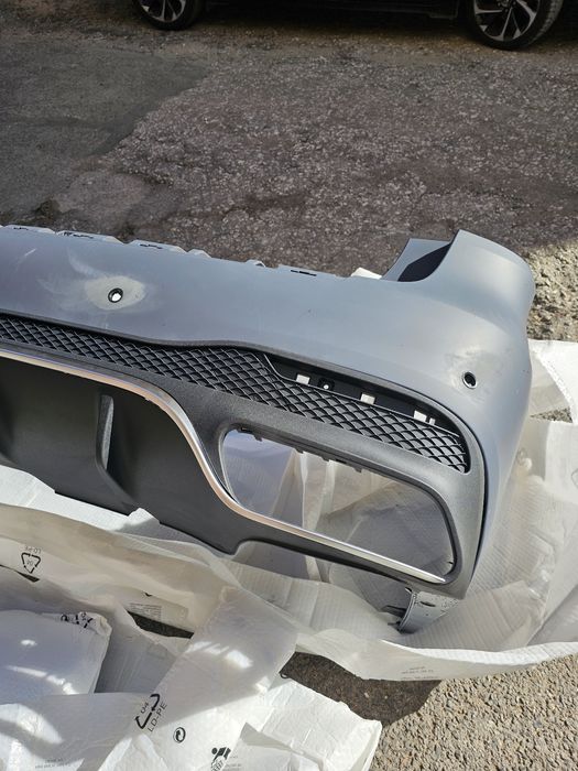 X166 GL GLS AMG задна броня дифузьор накрайници раздувки GLS63 AMG