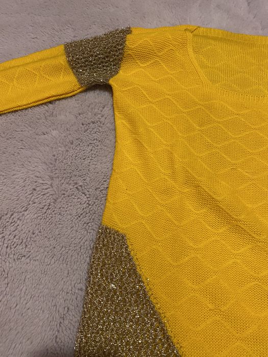 pulover galben, marime universala