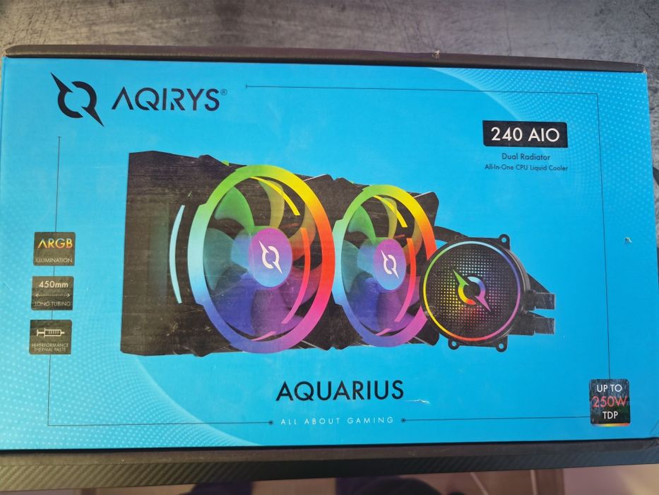 Vând AIO Aqirys AQUARIUS 240 Rgb Amd Socket AM4/AM5 SOCKET