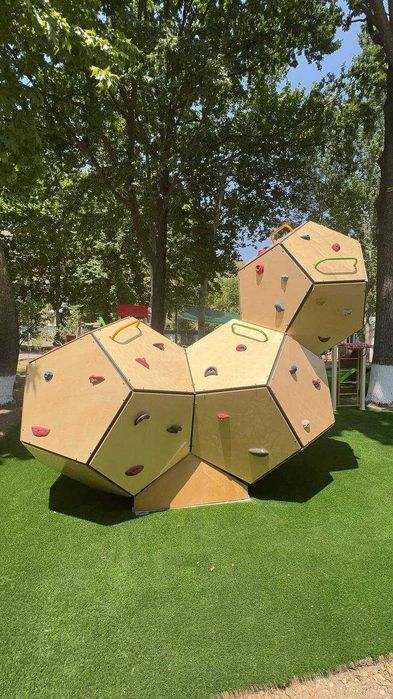 Детские площадки от производителя "Turnik.uz". Качели, горки, карусели