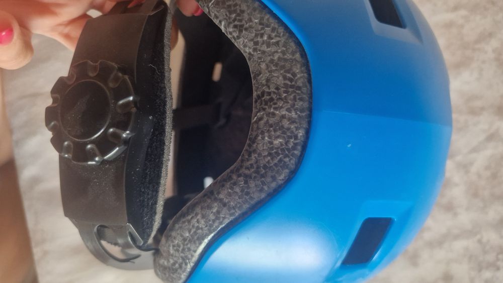 Детска каска за колоездене, декатлон, синя