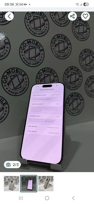 iPhone 16 Pro - Impecabil - Desert - Garantie