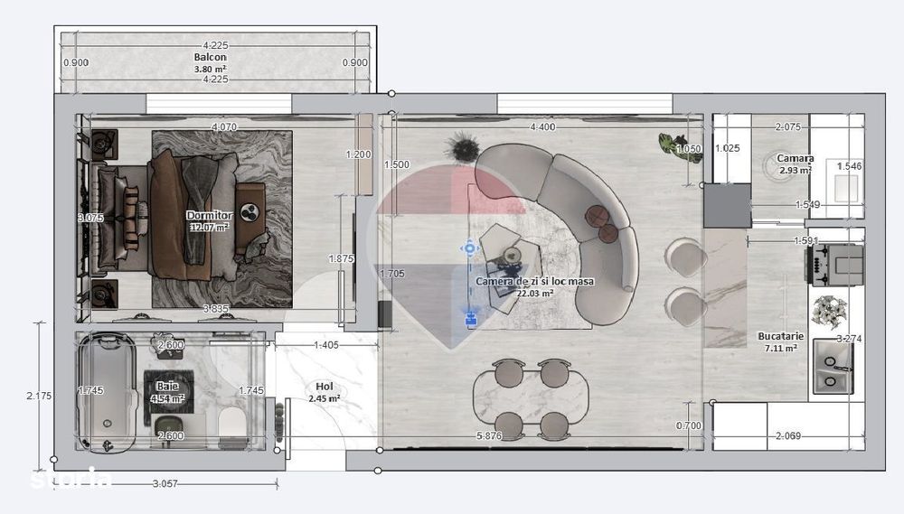 Apartament cu 2 camere de vânzare în Bragadiru / Prelungirea Ghencea