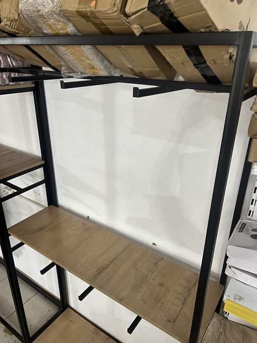Стеллаж витрина полка оборудование loft для одежды