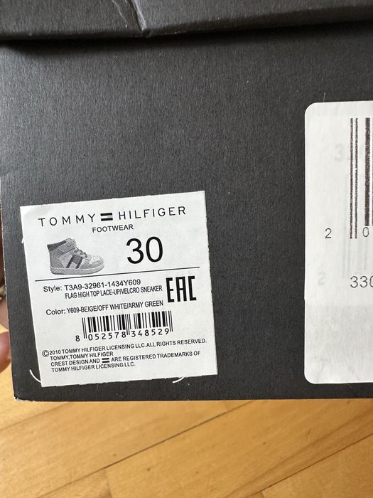Високи кецове за момиче Tommy Hilfiger