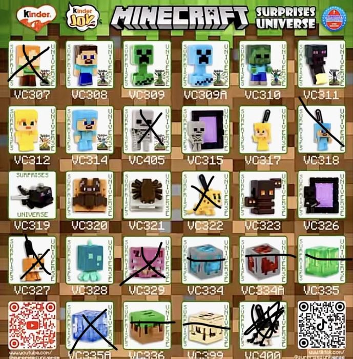 киндер джой майнкрафт