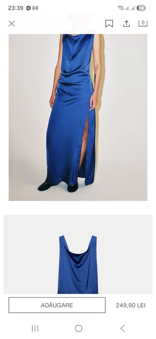 Rochie zara satinata