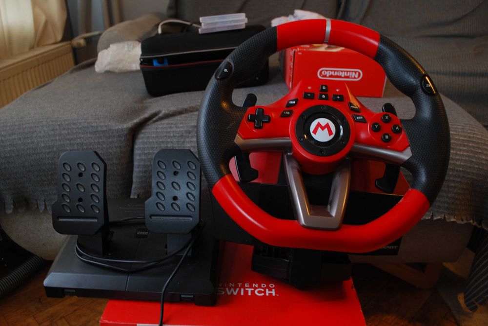 Nintendo Swich oled нинтендо  racing wheel pro deluxe super mario kart