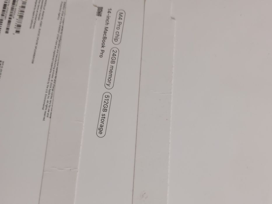 Macbook Pro 14" 24/512 M4 Pro