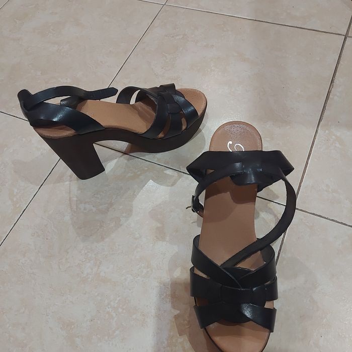 Сандали естестевена кожа