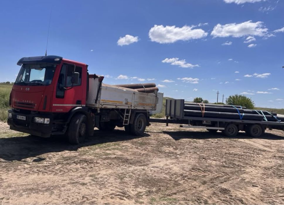 Schimb iveco + remorca platforma utilaje